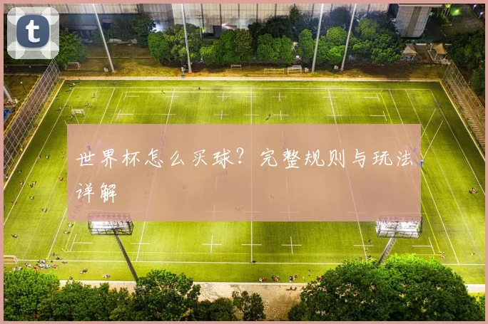 世界杯怎么买球?完整规则与玩法详解
